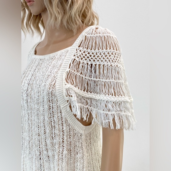 NWOT Free People Ivory Top - Picture 5 of 11